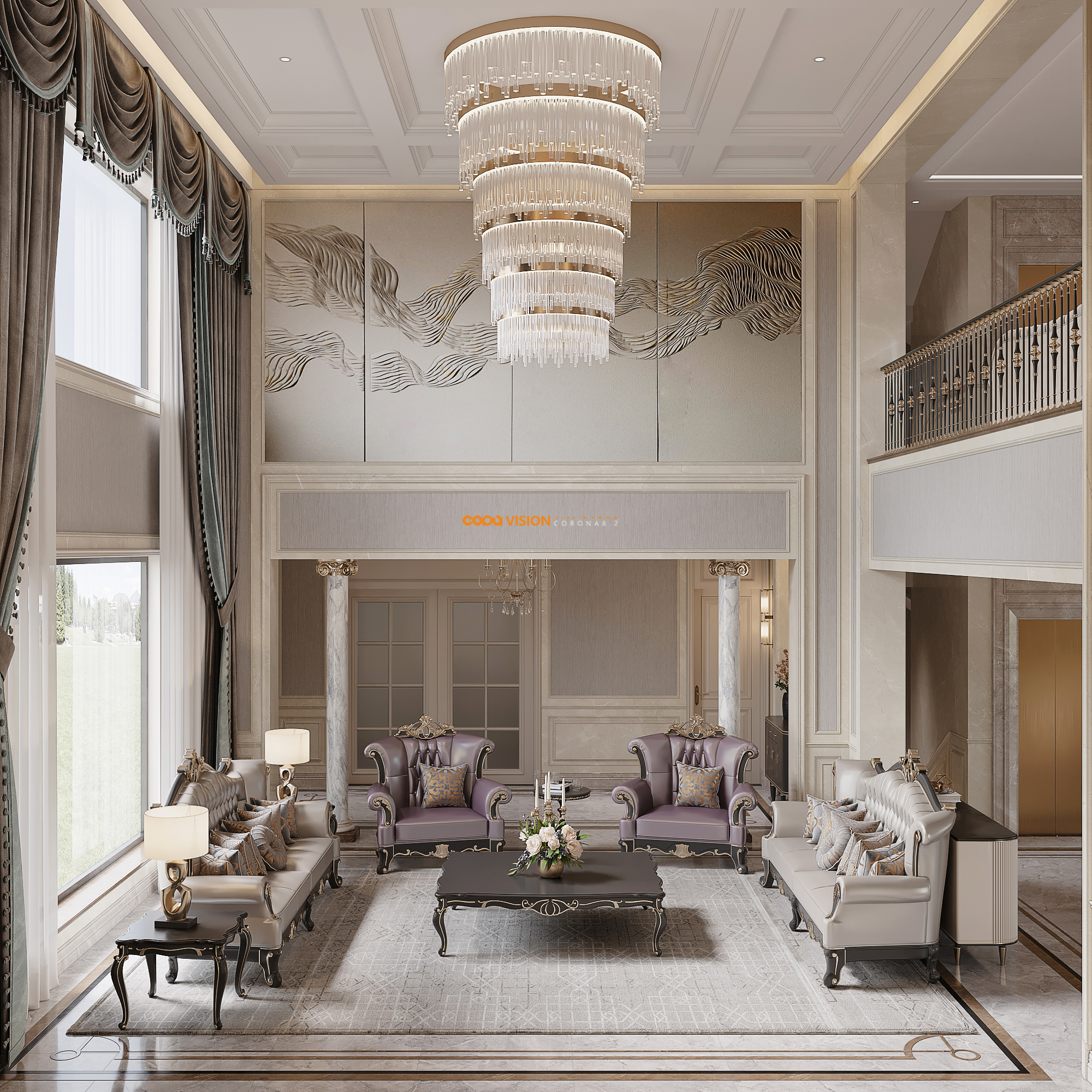 靠背视觉 2022 年中下旬家装效果图表现作品-5