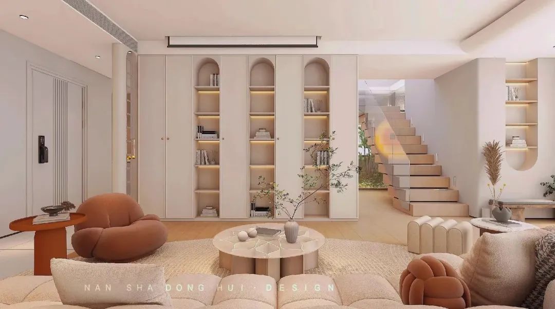 日出暖宅 · 简约法式风格空间设计丨南厦东辉设计-1