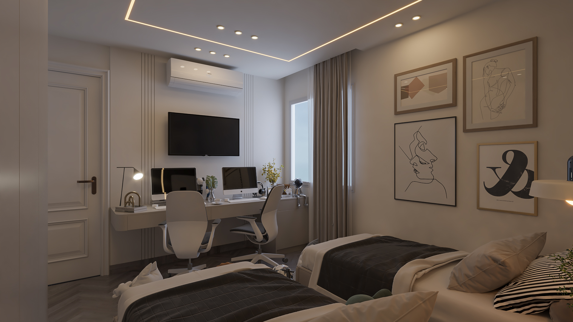 Modern Apartment Design at Smouha, Alexandria-18
