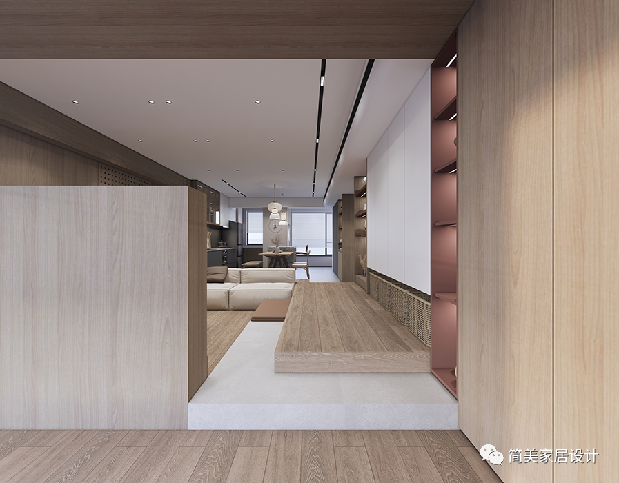 113㎡轻复古原木家居空间设计丨中国广州丨简美设计-47