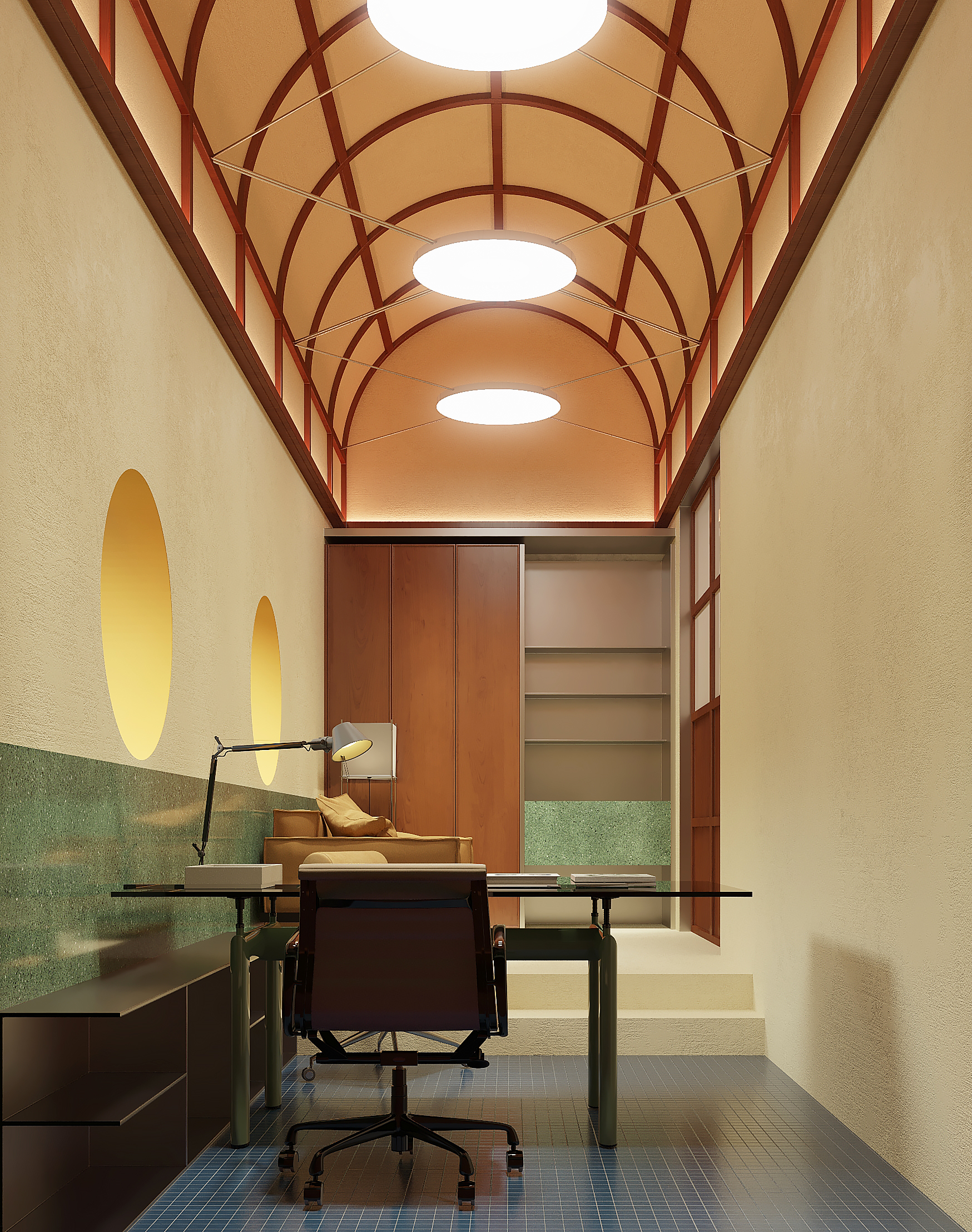 中古包豪斯定制办公展陈空间-14