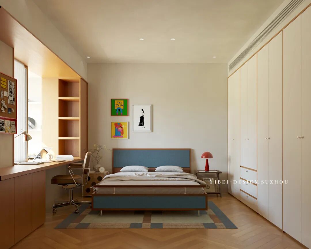 一体化客书房的秩序与浪漫 家装设计丨YIBEI DESIGN SUZHOU-18