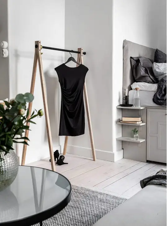 瑞典 31m²studio 的超高床设计-3