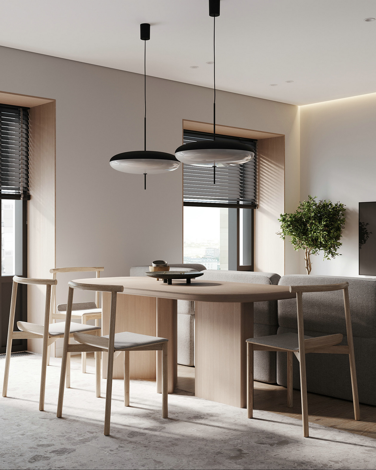 原木+高级灰 打造出超有氛围感的居住空间-4