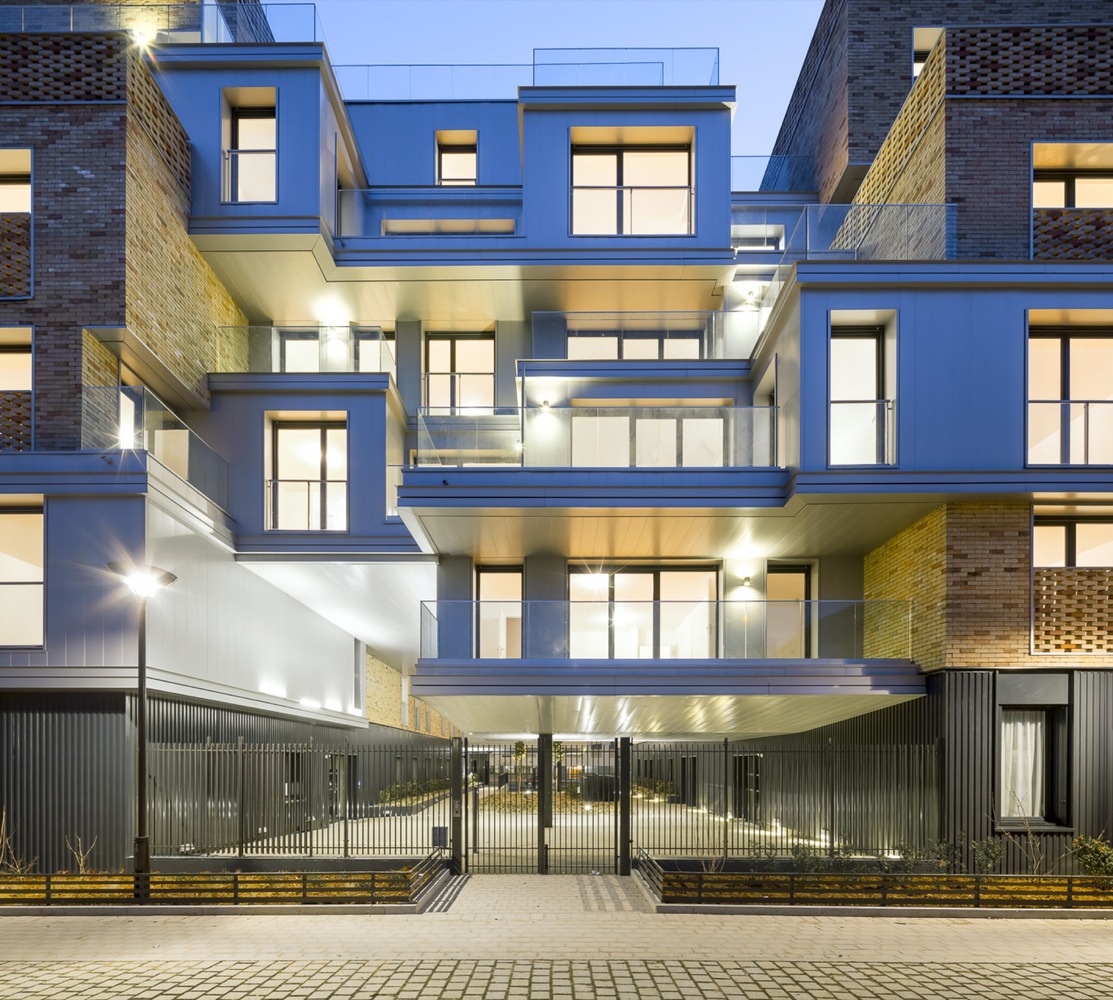 巴黎生态区砖砌云层公寓-63