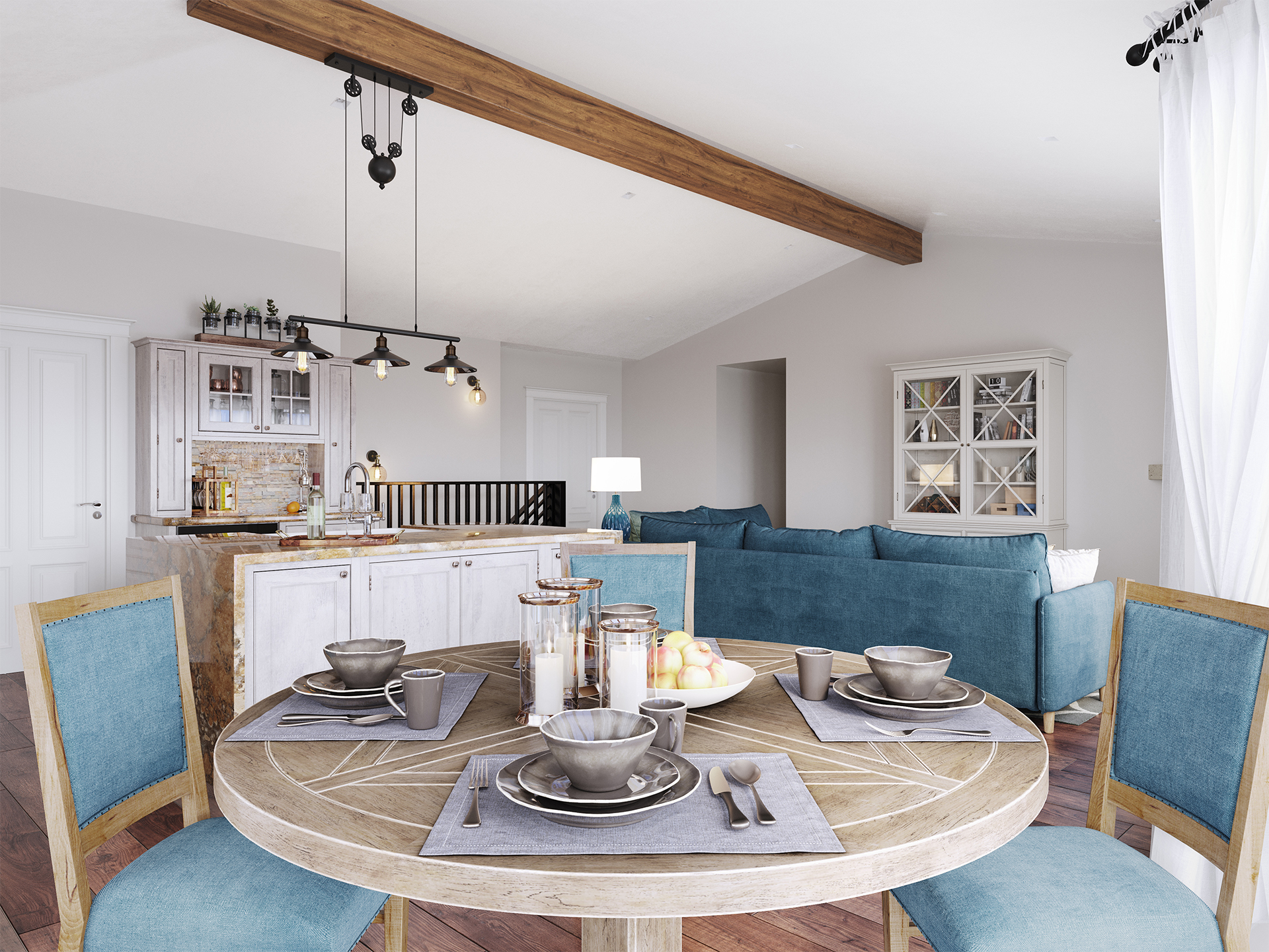 OpenSpace 住宅翻新 3D 可视化设计丨4Pixels 工作室-2