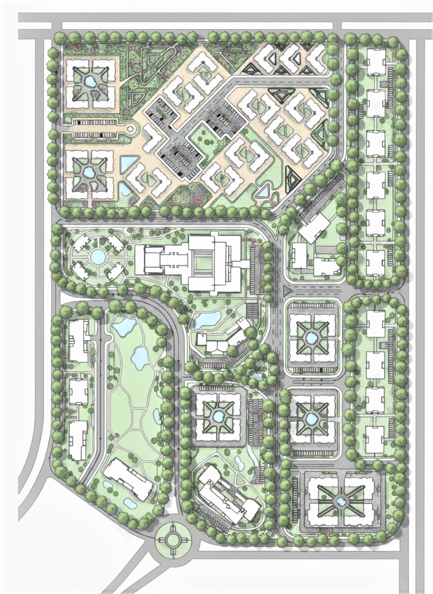 某住宅混合用途社区的城市规划与景观设计-3