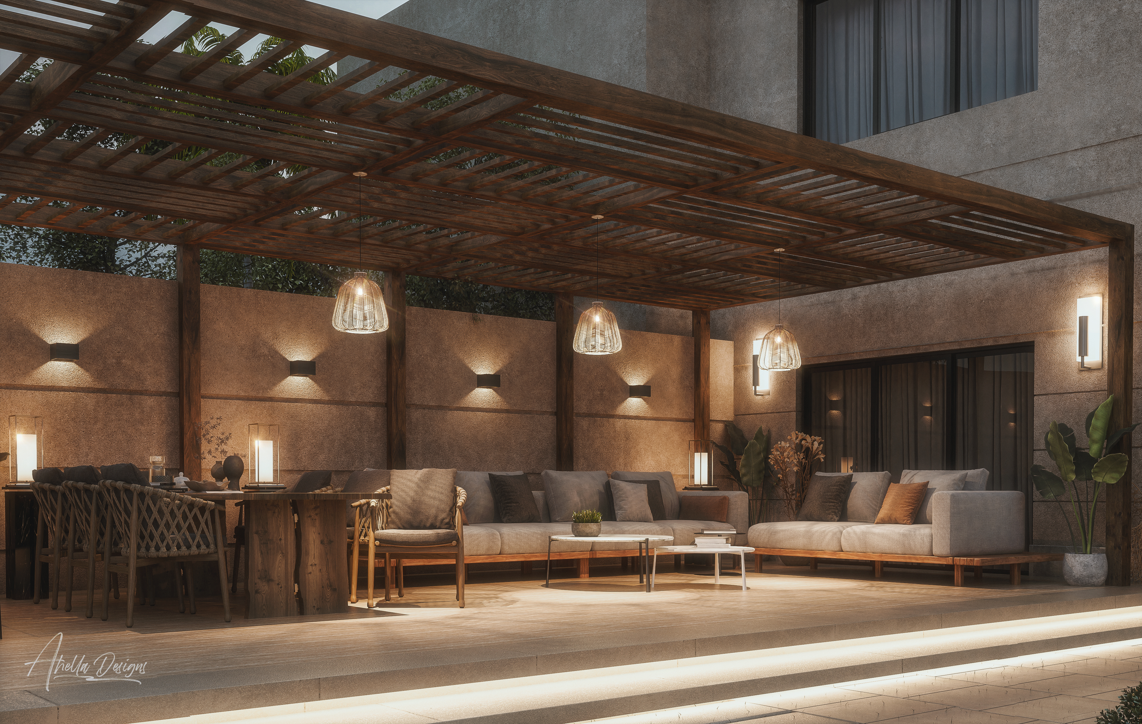 Villa Backyard 景观设计丨埃及开罗丨Arch. Ahella Hamed-9