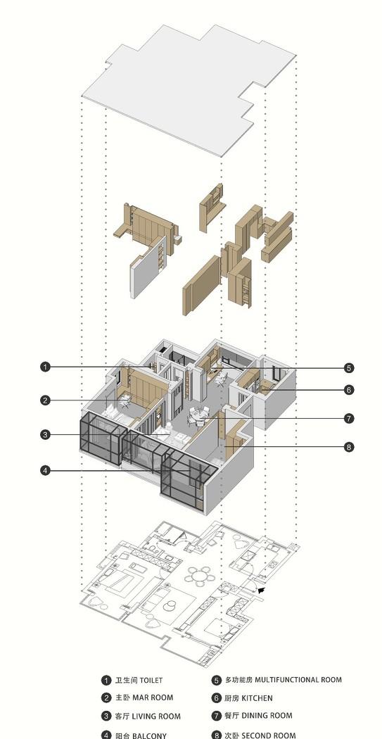 随性自由婚房,三式分离卫生间设计实用又舒适-23