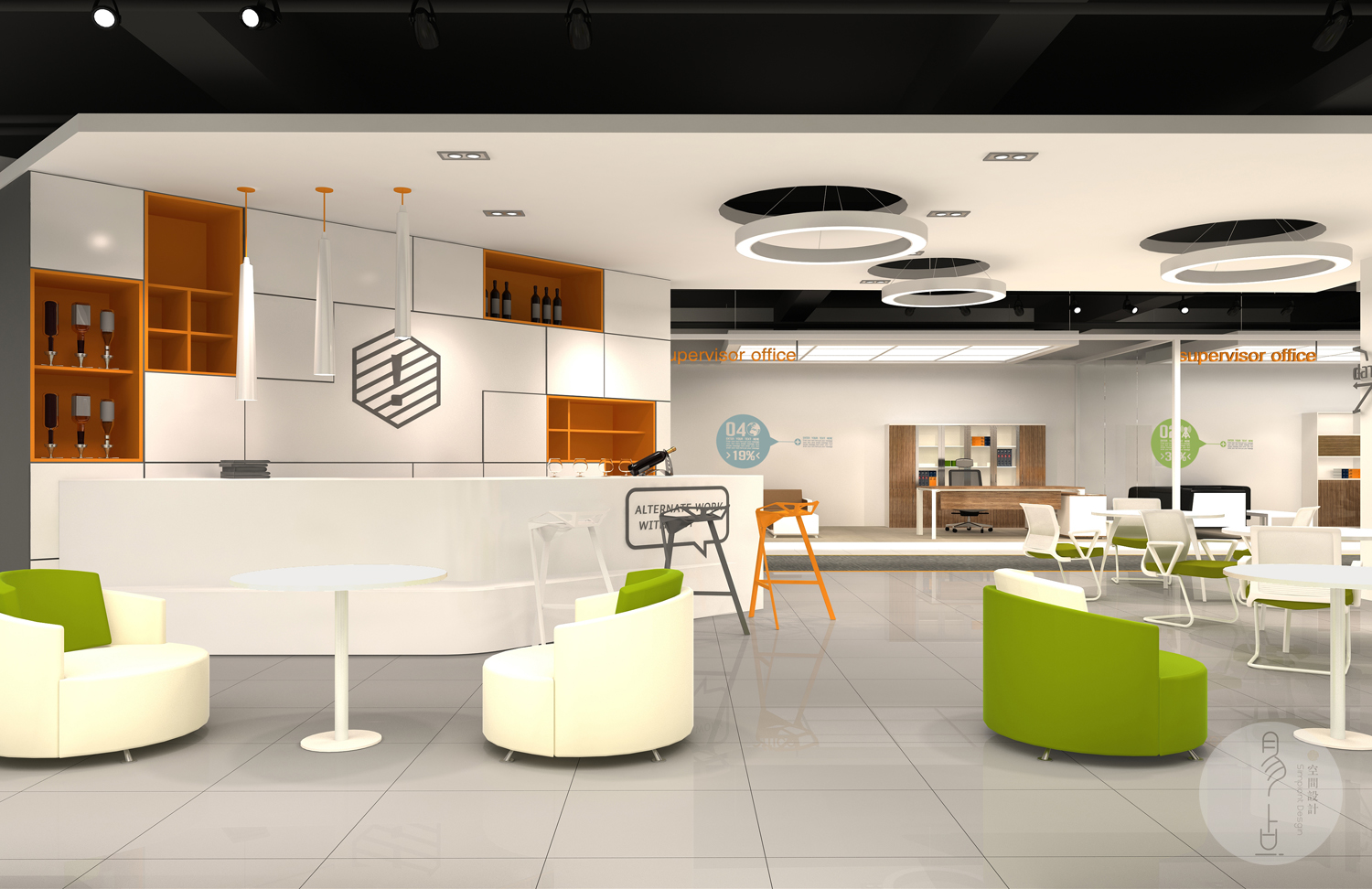 动感办公空间，诠释现代办公理念-6