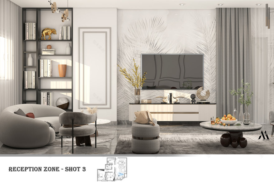 Anastasiya Gushchina丨平层丨An apartment Project Design & Shop Drawings-2