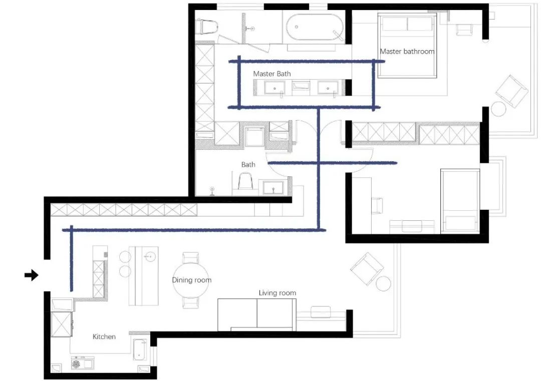 不锈钢书架与户外景色的完美融合丨中国北京丨Yili 空间设计工作室-55