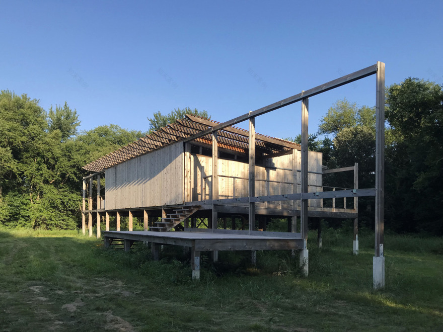 爱荷华州玻璃小屋,环保设计融入大自然-57