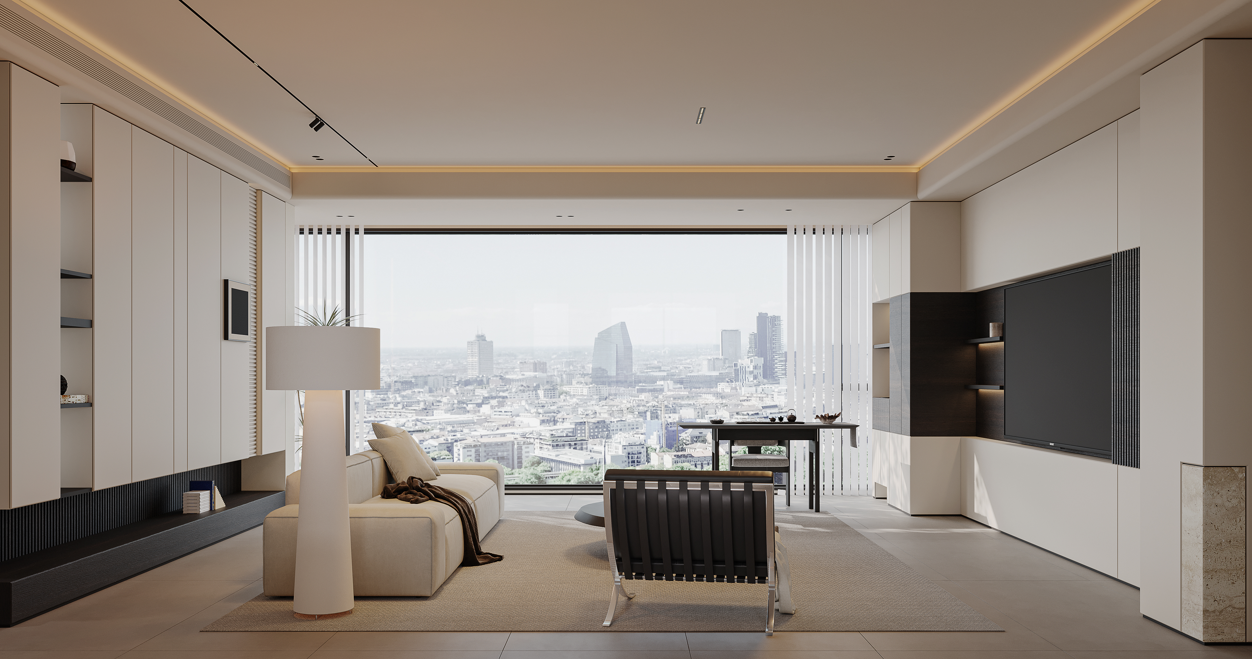 挑空别墅丨晫易视觉-1