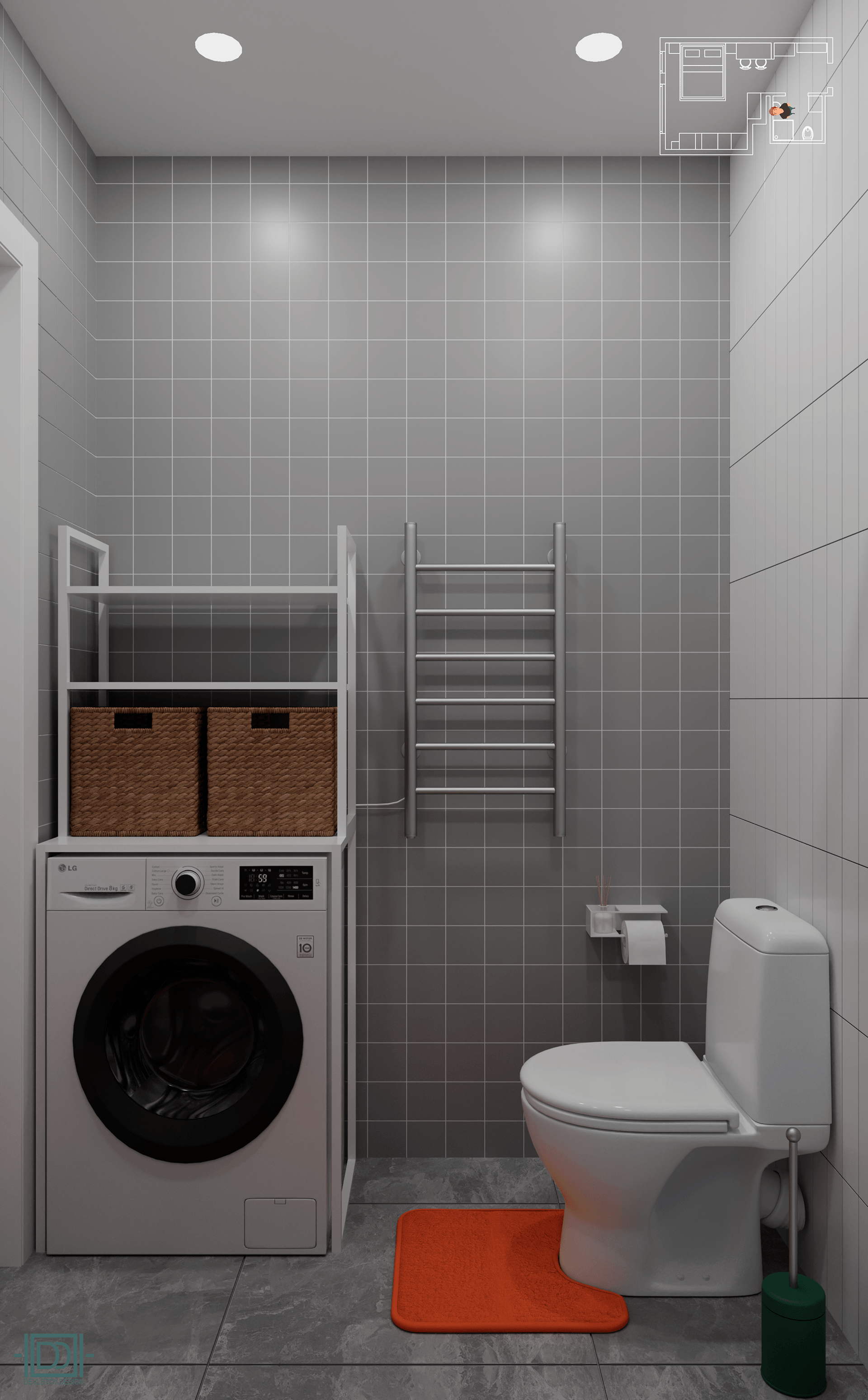 Студия во Внуково公寓短租装修项目-30