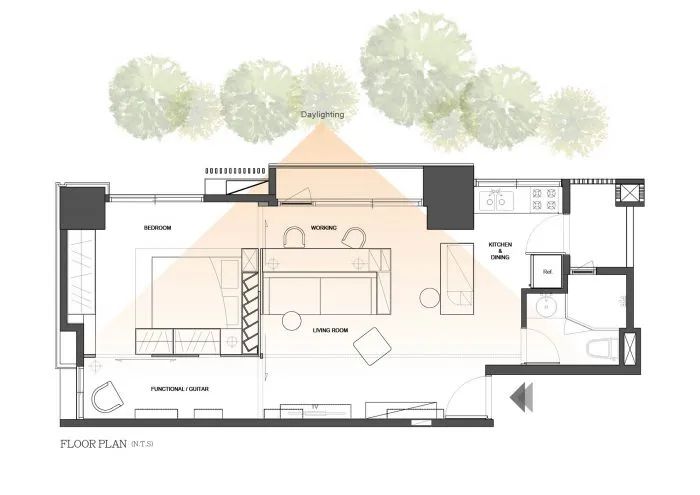 台北 Studio In2 的 Eichler 住宅式室内设计丨中国台北-9