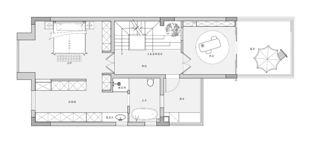 湖山壹号法式混搭别墅设计丨中国重庆丨琢信装饰-68