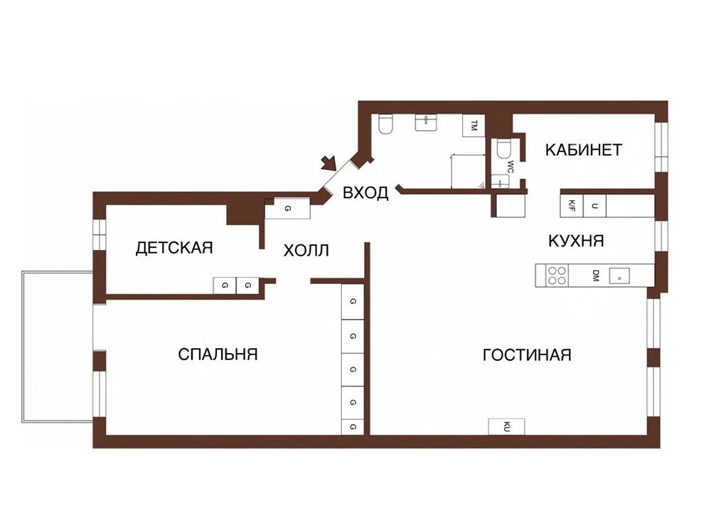 斯德哥尔摩现代古典风公寓设计-25
