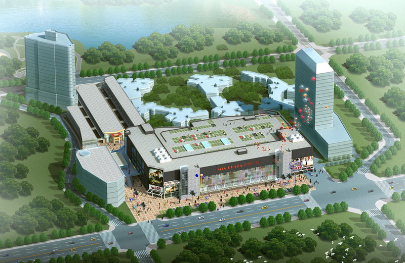 城市中央商务区设计案例效果图2-10