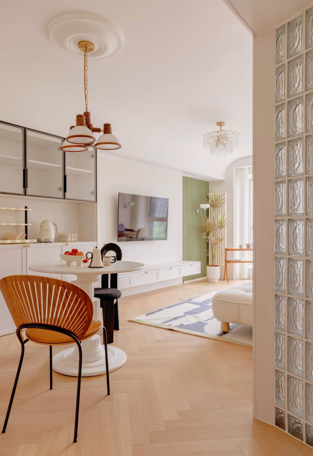 老房逆袭轻法式浪漫绿色空间-25