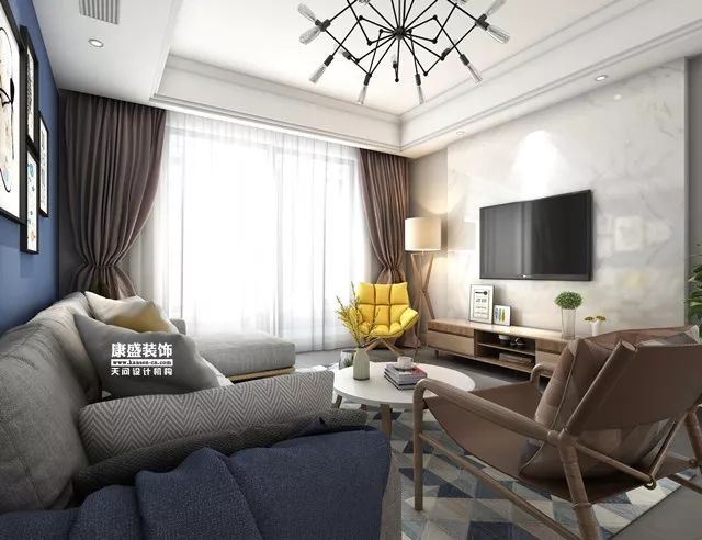 康盛装饰┃175㎡北欧风私宅 | 自然色彩的活力空间-34