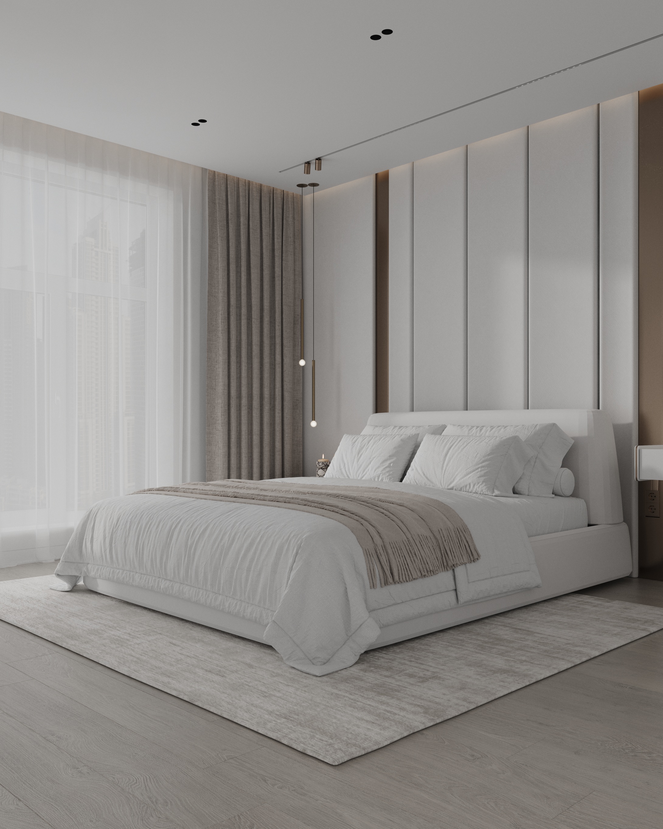 主卧室可视化设计丨美国丨Inesa Orlenko-4