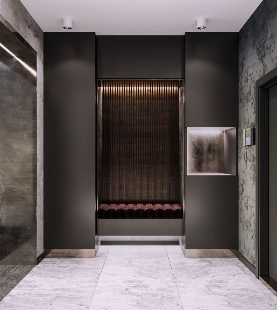 现代简约玄关设计-98