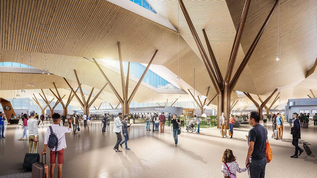 Pittsburgh 国际机场现代改造,呈现科技与自然的和谐融合-5