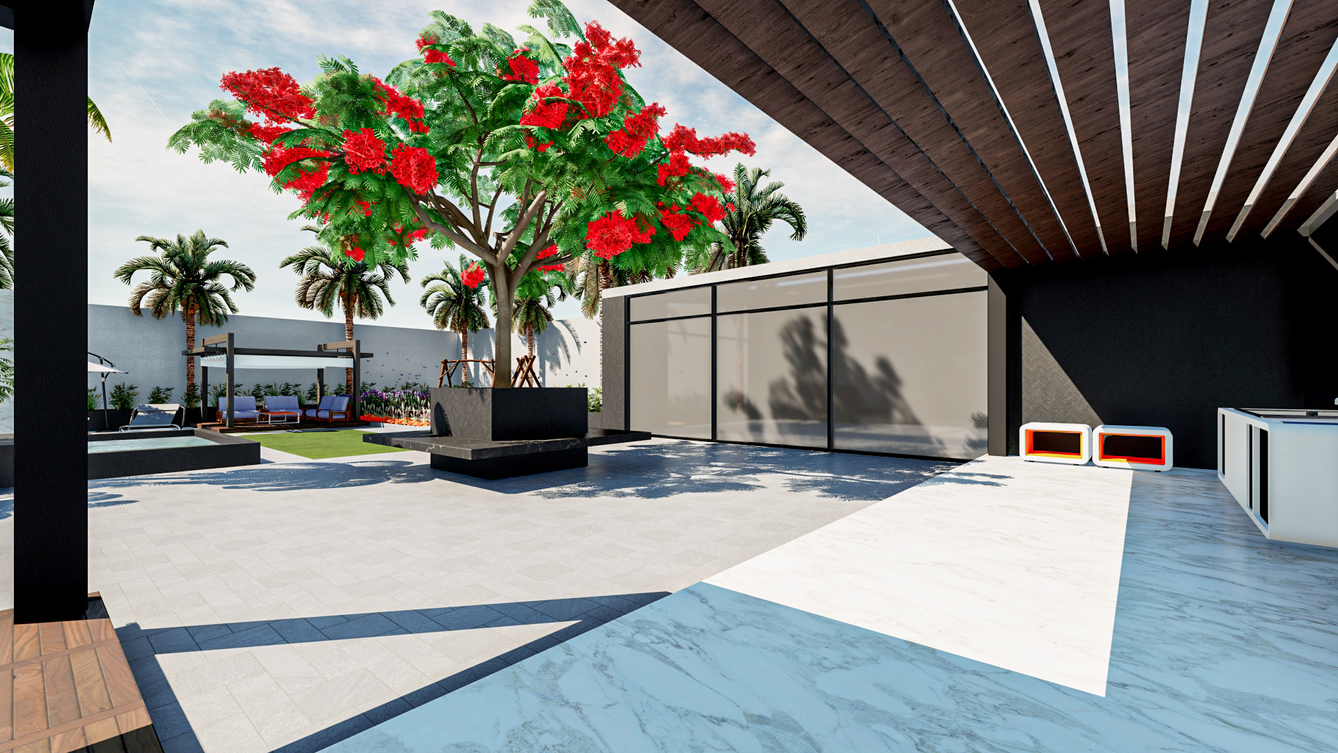 达曼别墅景观设计丨印度达曼-22