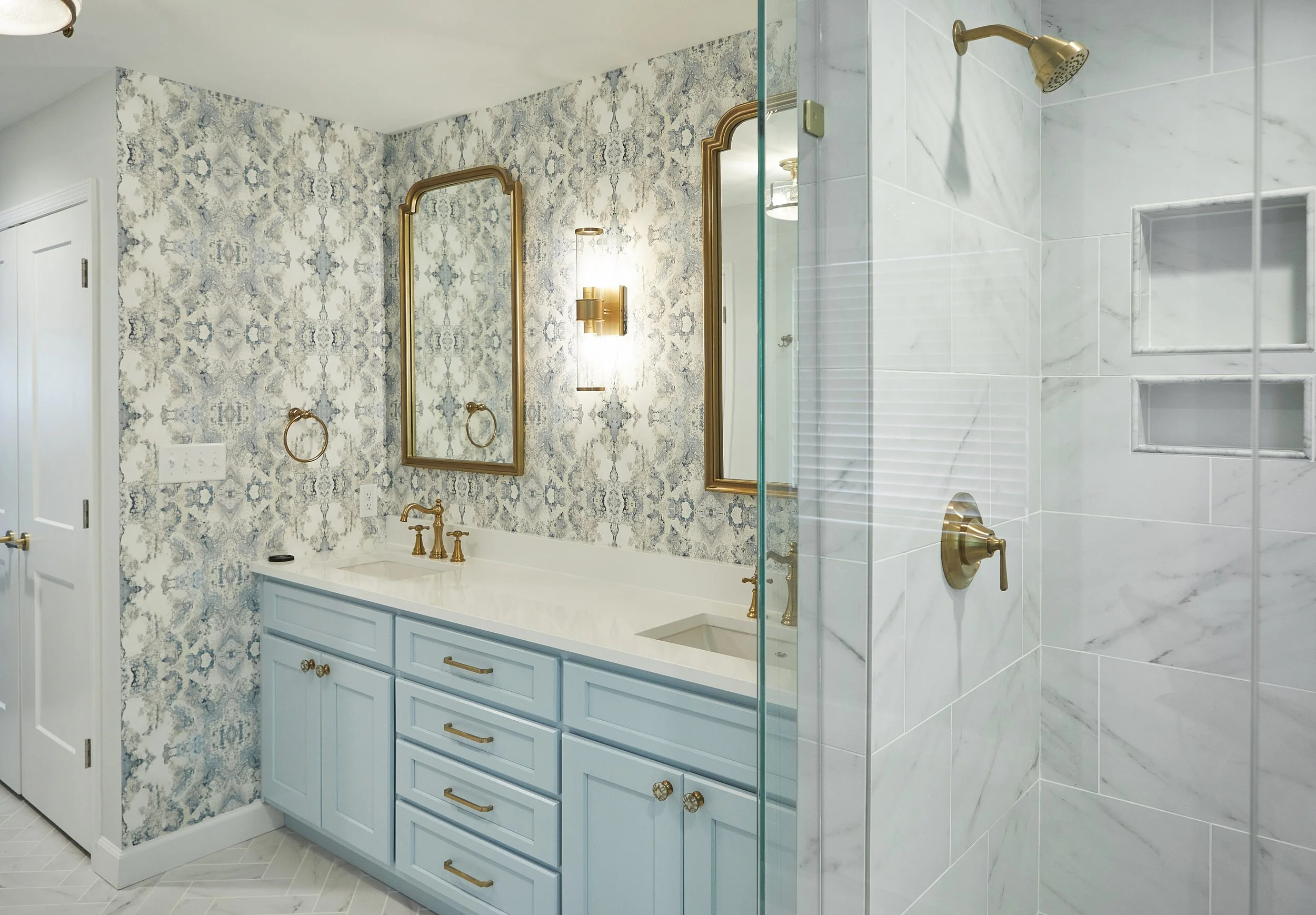 博德利小学浴室及门廊丨LU Design Build,设计师Jennifer Chapman-1