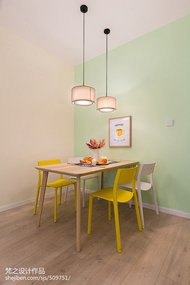 15万元三居70平米装修案例·效果图  麦田里的向日葵丨梵之设计-19