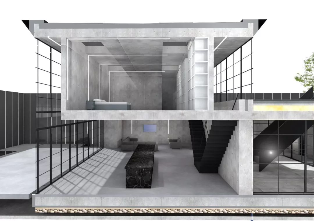 BPN Architects 打造“消失”的透明混凝土住宅-28