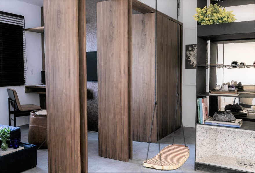 曲线木构空间,打造多变功能 65 平米别墅-16