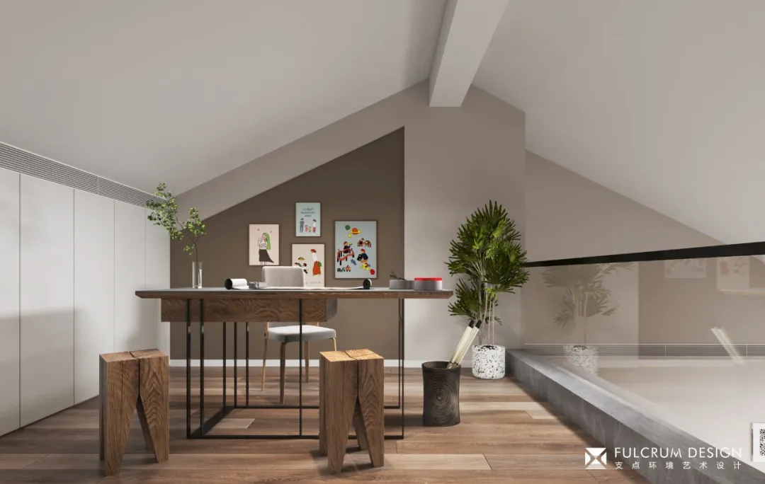 金地太阳城 200㎡现代跃层住宅丨支点环境艺术设计-41