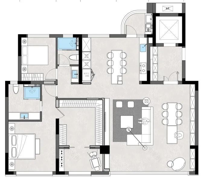 暗黑风独居空间 · 重庆融创壹号院的个性家居设计丨中国重庆丨空一筑造 | O.S.MAKE-68