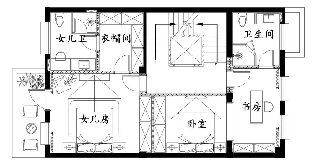 浪漫法式轻奢别墅丨中国武汉丨高度国际装饰设计集团武汉公司-11