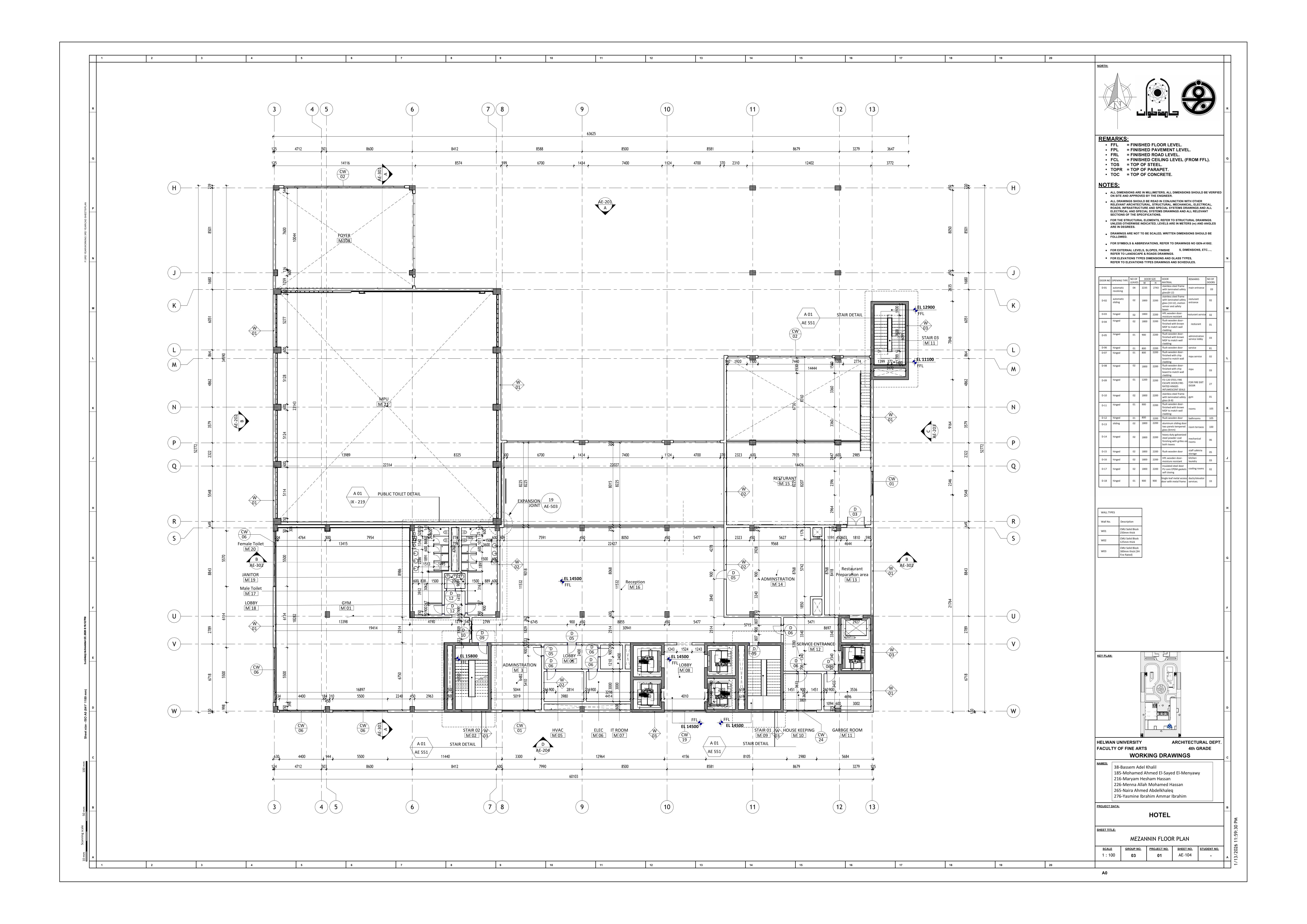 Blue Hotel | 3-Star Hotel Working Drawings-10