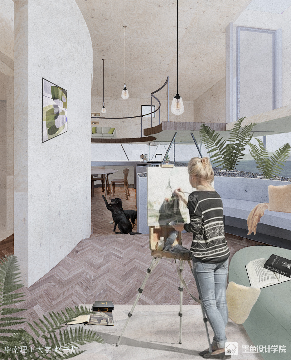 墨鱼设计学院 | 拼贴风效果图|环境设计|建筑设计-3