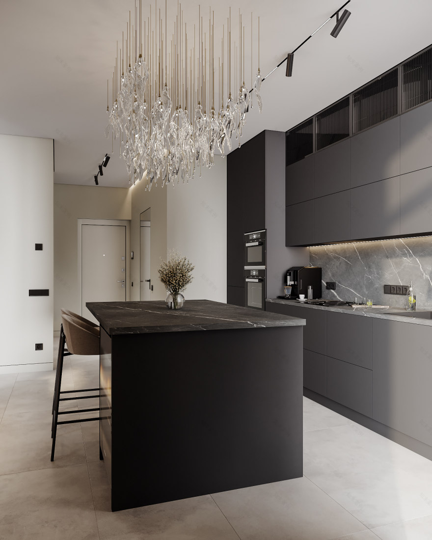 维尔纽斯,厨房与客厅区域 (注:Vilniy 可能是Vilnius维尔纽斯的拼写错误 ) 丨乌克兰-9