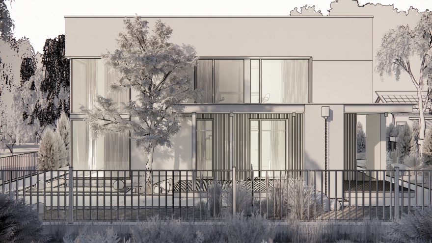 现代简约风白色住宅丨拉脱维亚丨Den Talovyra-25