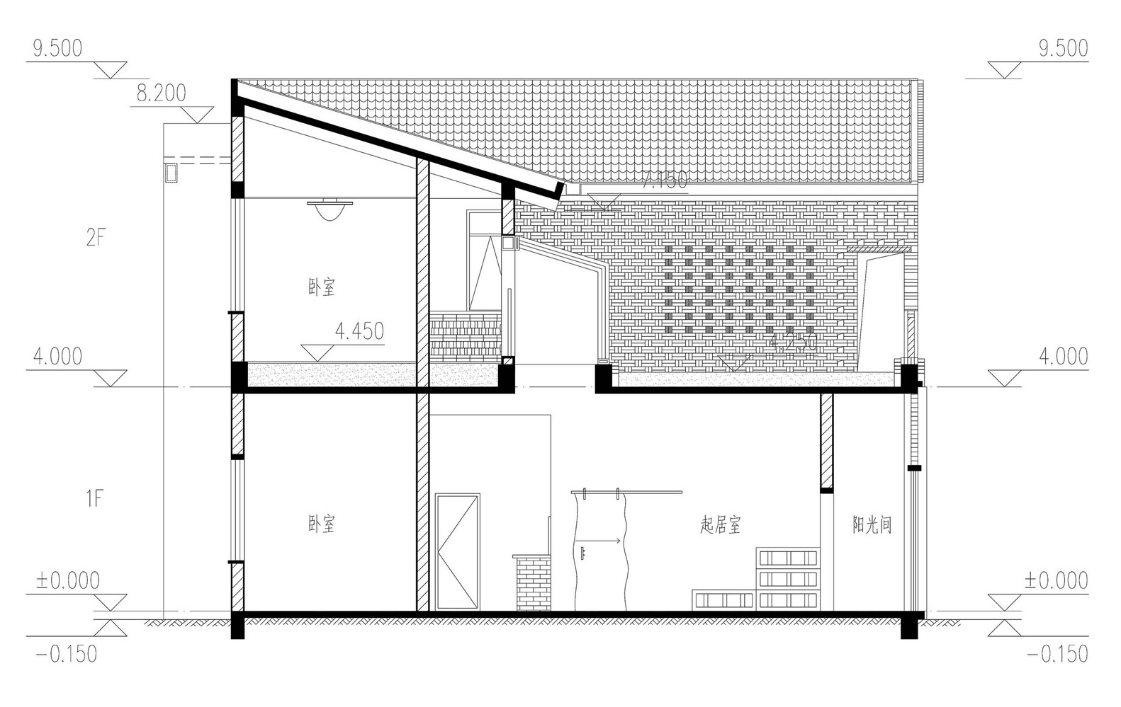 渭南八一村的玻璃砖住宅丨中国渭南丨XAUAT-52