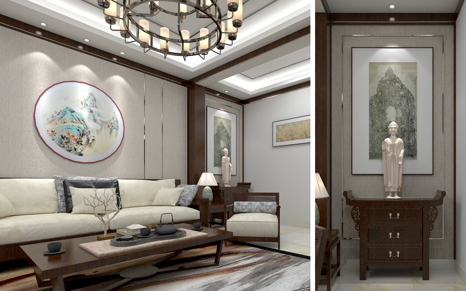 青岛栖霞中和住宅楼新中式设计-7