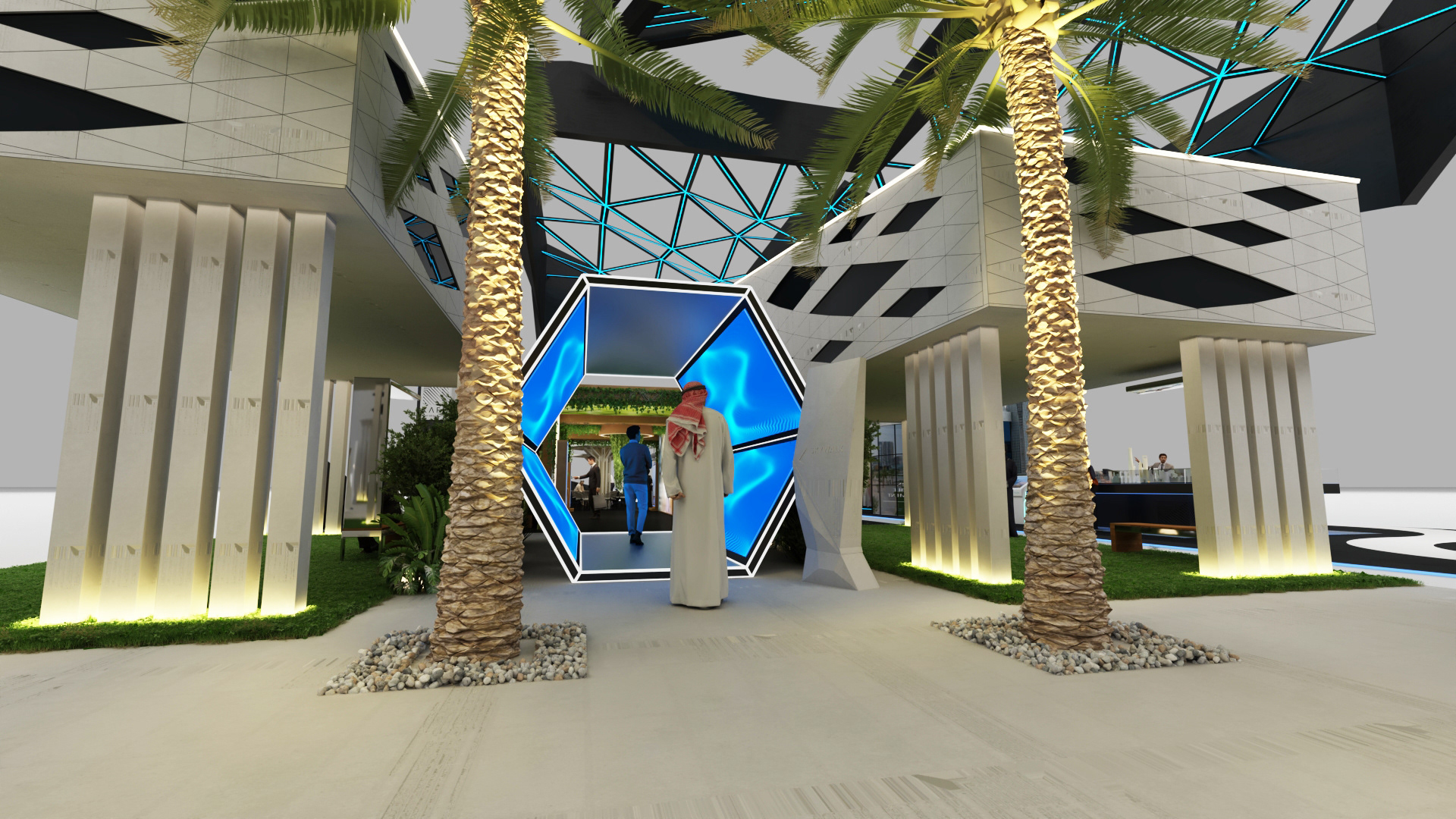 国王阿卜杜勒阿齐兹金融区（KAFD）亮相城市景观展（CITYSCAPE ）

注：KAFD 一般指国王阿卜杜勒阿齐兹金融区（King Abdullah Financial District） ，CITYSCAPE 一般是城市景观展，这两个名称需结合具体语境，若有更明确的背景信息，翻译会更精准 丨沙特阿拉伯利雅得-35