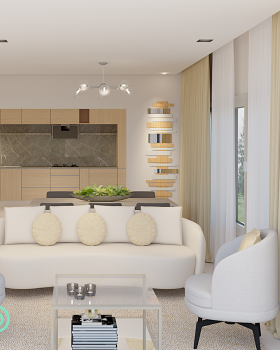 Sala Integrada Contemporânea: Elegância funcional