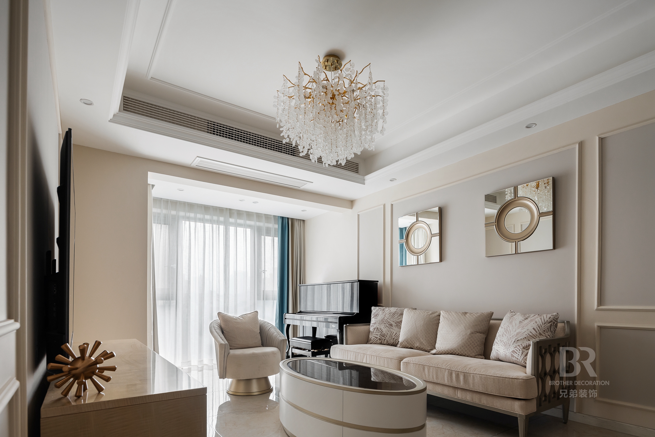 重庆阅江阁 88㎡奶油风格闺房设计丨重庆兄弟装饰公司-9