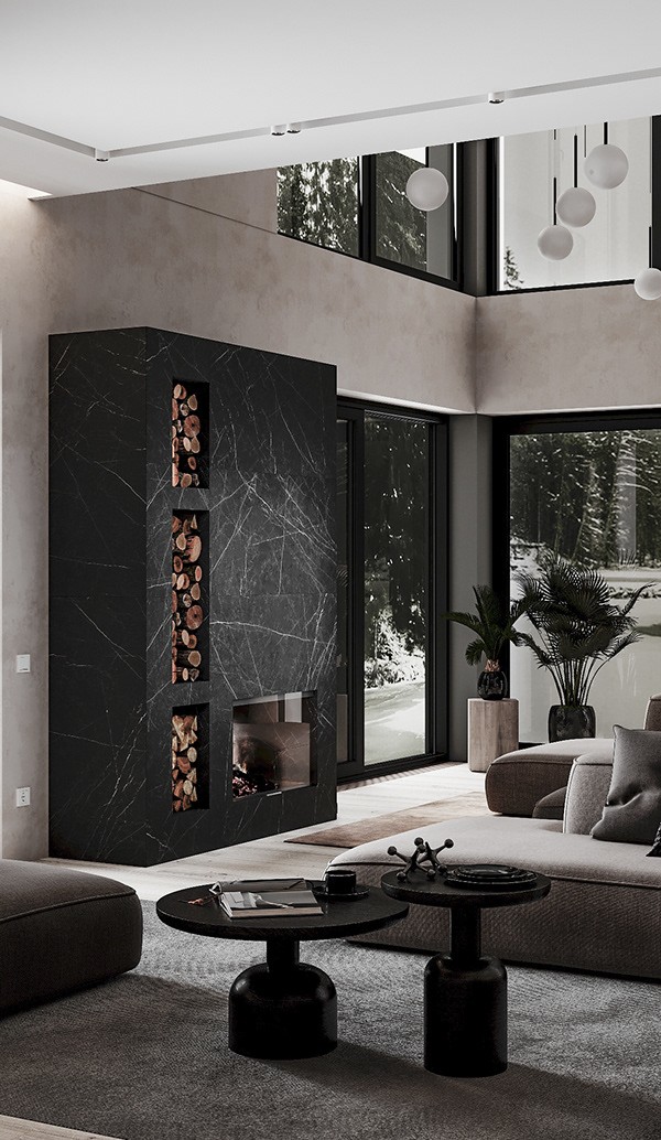 高级灰色系别墅设计 简约自然 超有格调！-17