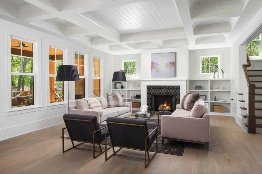 Pike Properties build stunning Modern Farmhouse in the sprawling countrysides of North Carolina PikeProperties在北卡罗莱纳州的庞大乡村建设了惊人的现代化农舍-22