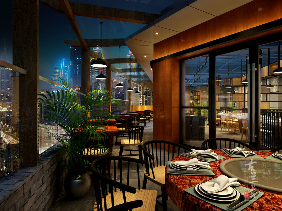 成都火锅店设计公司 嗨牛排火锅店(吉泰店)-6