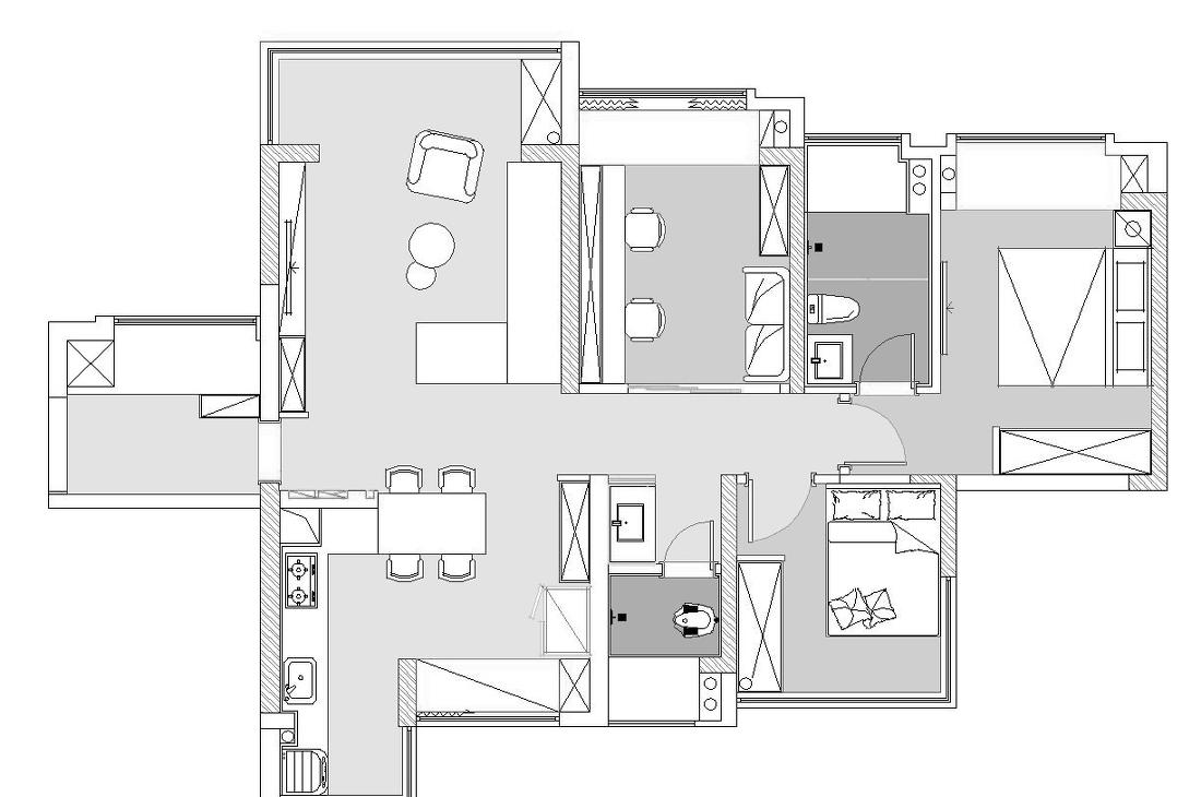四口之家的舒适空间 · 喜屋设计-2