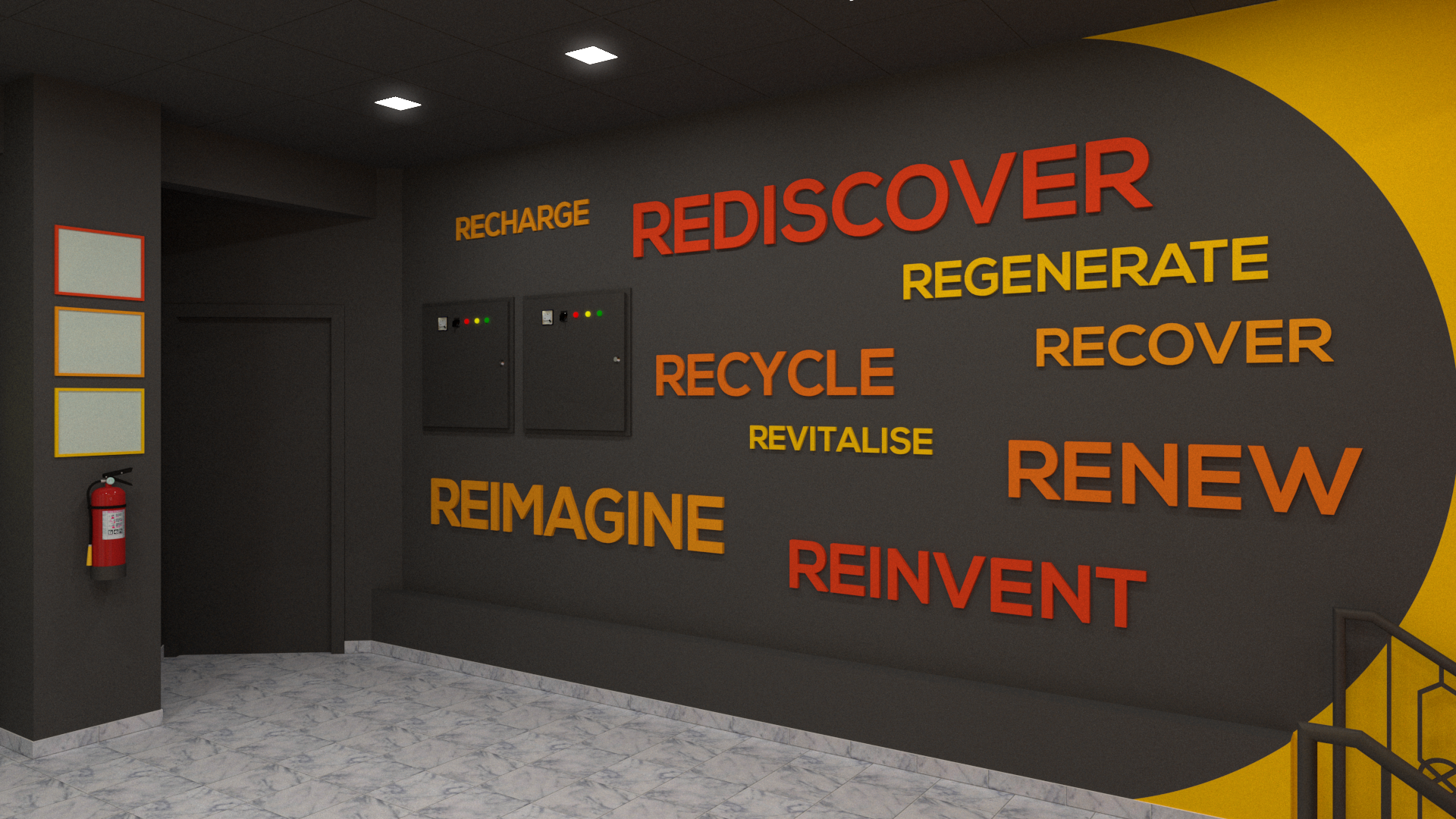 Office Lobby Design for Zero Carbon Solar-6